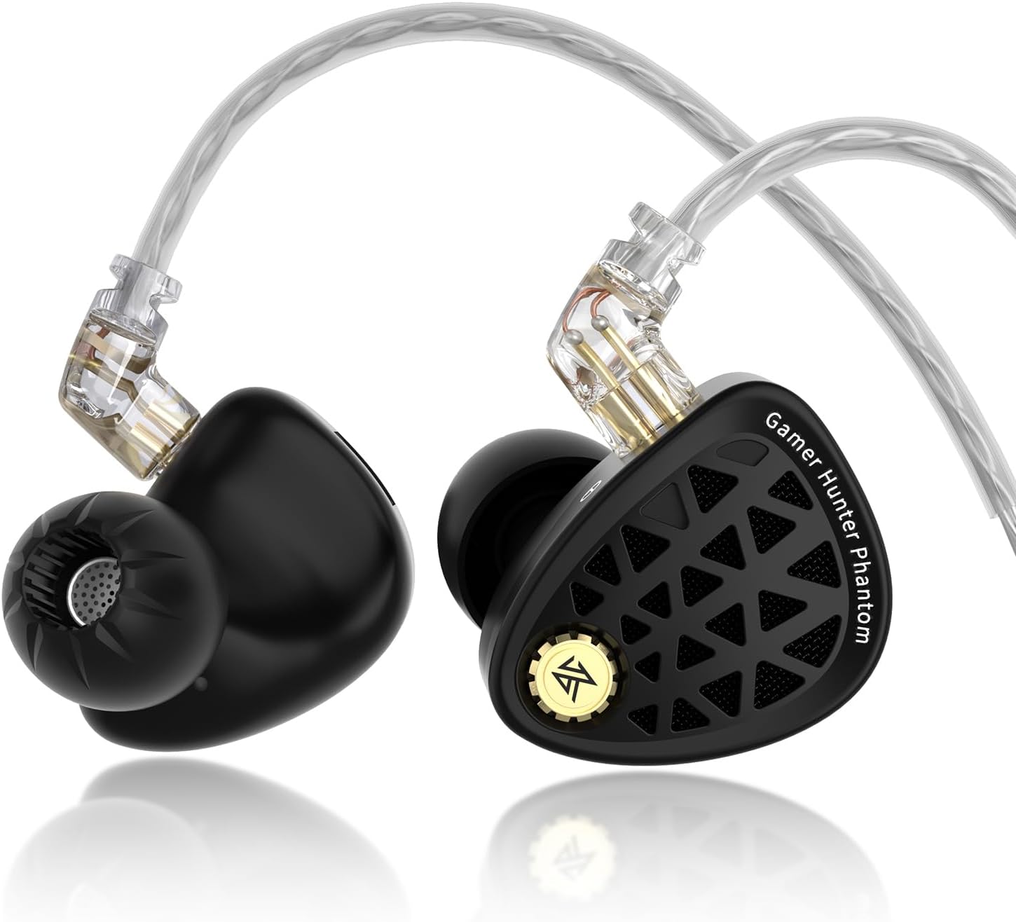 KZ Phantom in Ear Monitor Headphone Wired Earbuds Gaming IEM | Great Sound Separation. Wide Frequency Range. Excellent Spatiality. Sturdy Build. Powerful Bass and Detailed Treble