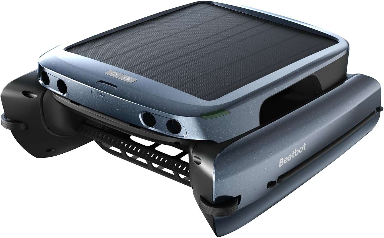 Beatbot iSkim Cordless Robotic Pool Skimmer with 9L Filter Basket, 24/7 Cleaning Solar Powered, 10000mAh Battery, 28-Hour Runtime, Auto Return, Smart Obstacle Avoidance, APP Control -Navy Bl