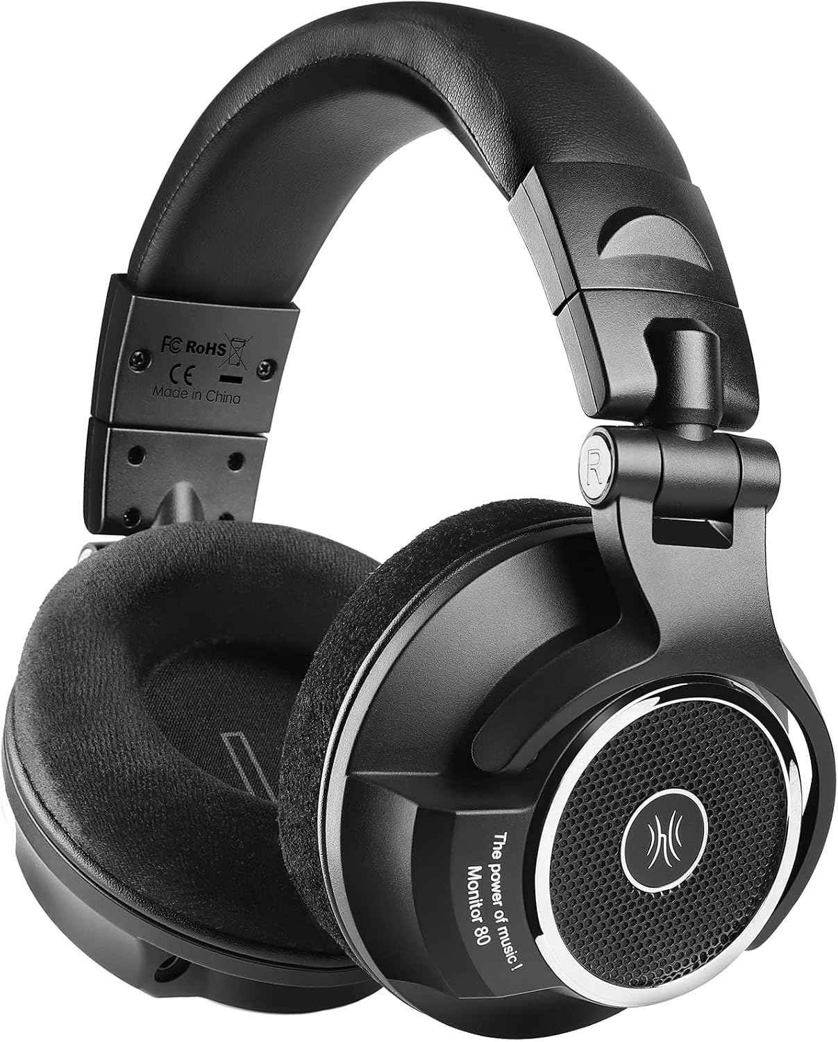 OneOdio Monitor 80 Professional Open-Back Studio Headphones, 250 Ohm Hi-Res | 250-ohm open-back design with velour earmuffs for mixing, mastering, editing and professional studio monitoring